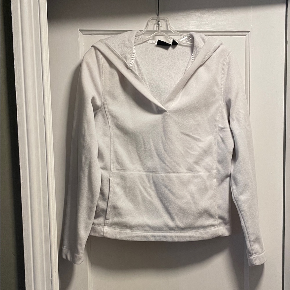 Tek Gear Women's White fleece Hoodie Sweatshirt